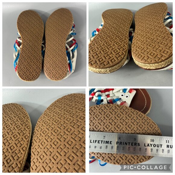 Tory Burch Huarache Multicolor Espadrille (Red, White, and Blue) - Picture 13 of 13